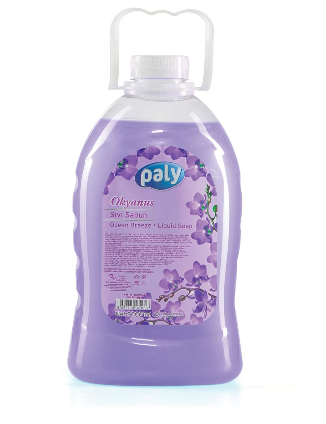 Paly Extra Sıvı El Sabunu Pembe/Mavi/Mor KB1296 (2000 Ml)